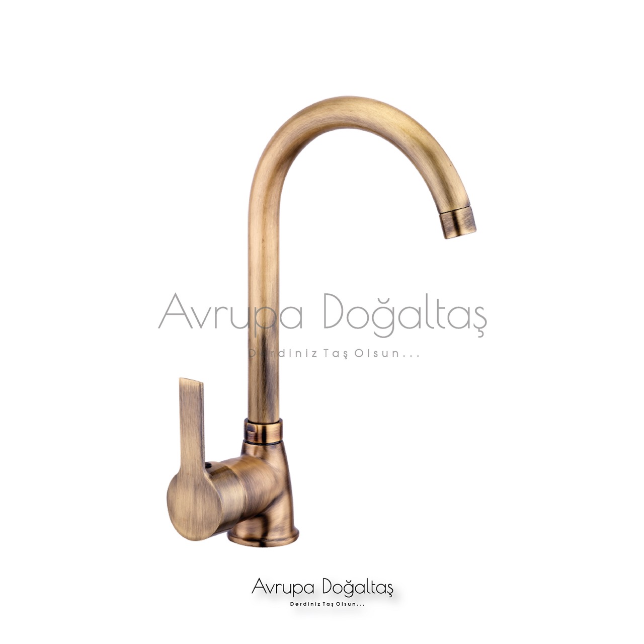 Delta Mix Kuğu Lavabo Bataryası Antik